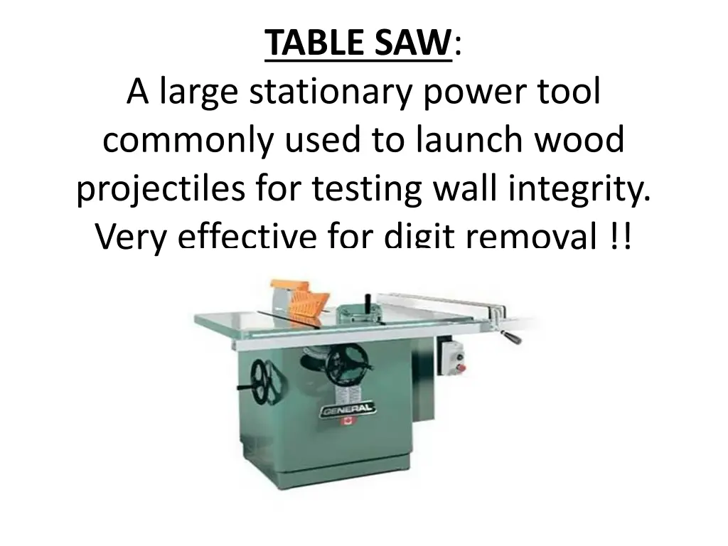 table saw