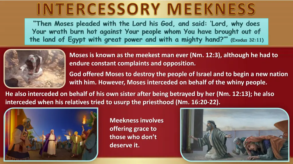 intercessory meekness