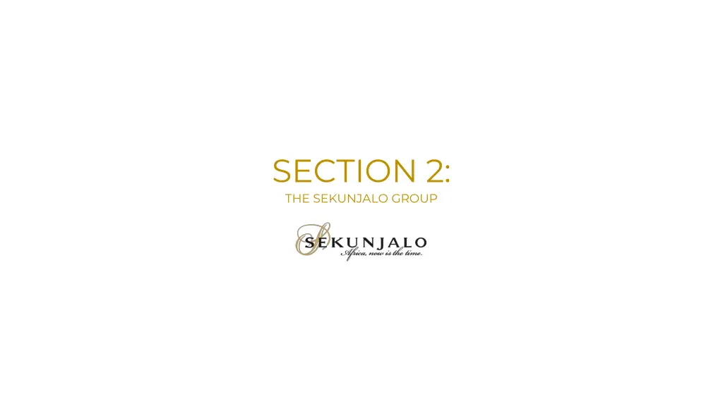 section 2 the sekunjalo group