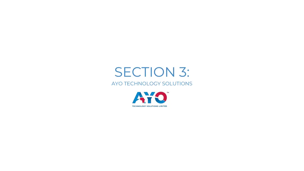 section 3 ayo technology solutions