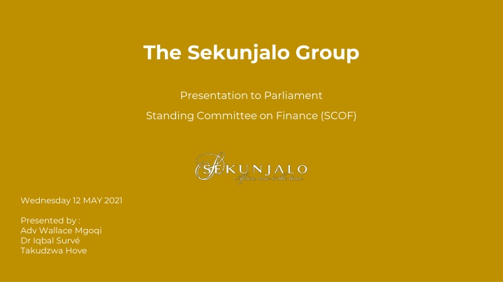 the sekunjalo group