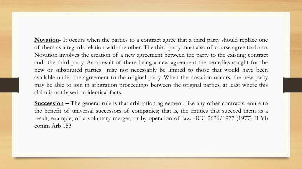 novation it occurs when the parties to a contract