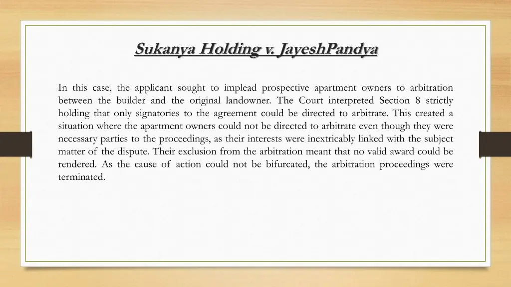 sukanya holding v jayeshpandya