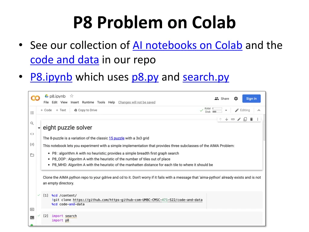 p8 problem on colab see our collection