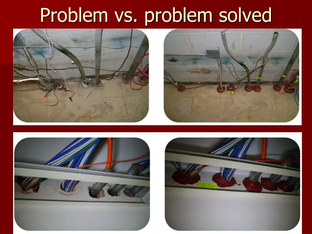 problem vs problem solved