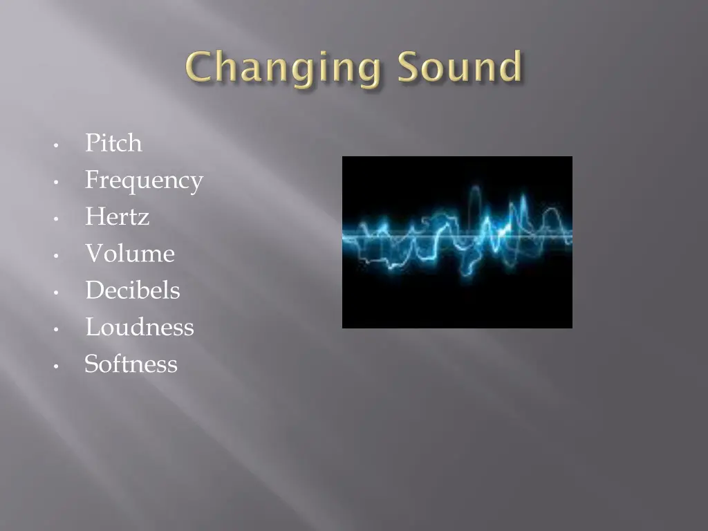 pitch frequency hertz volume decibels loudness