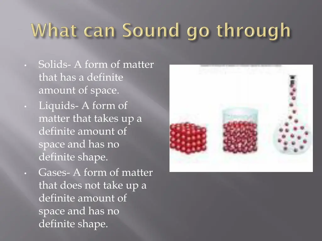 solids a form of matter that has a definite