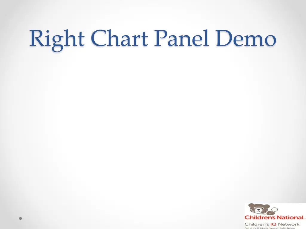 right chart panel demo