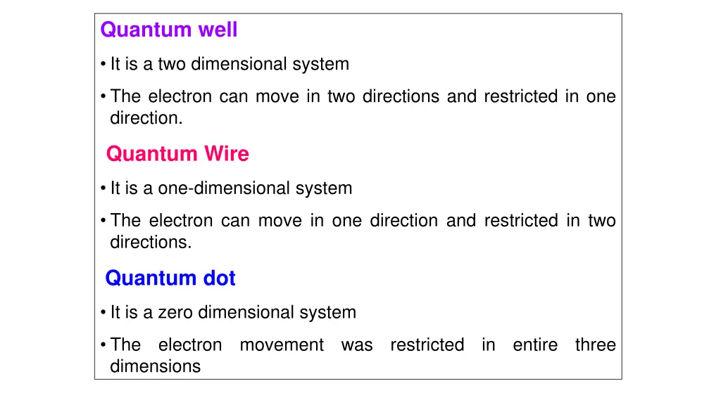 quantum well