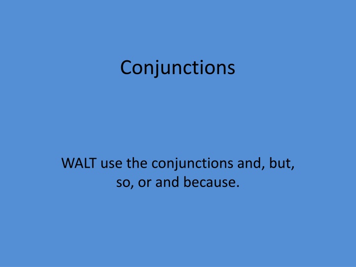 conjunctions