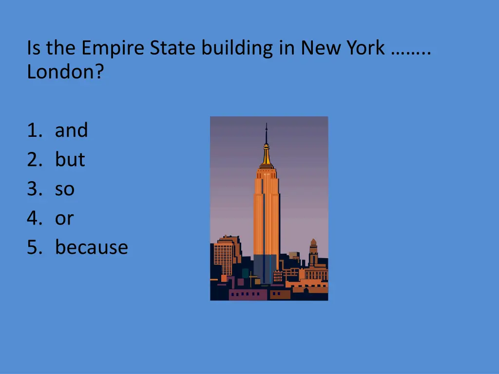 is the empire state building in new york london