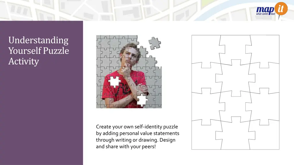 understanding yourself puzzle activity