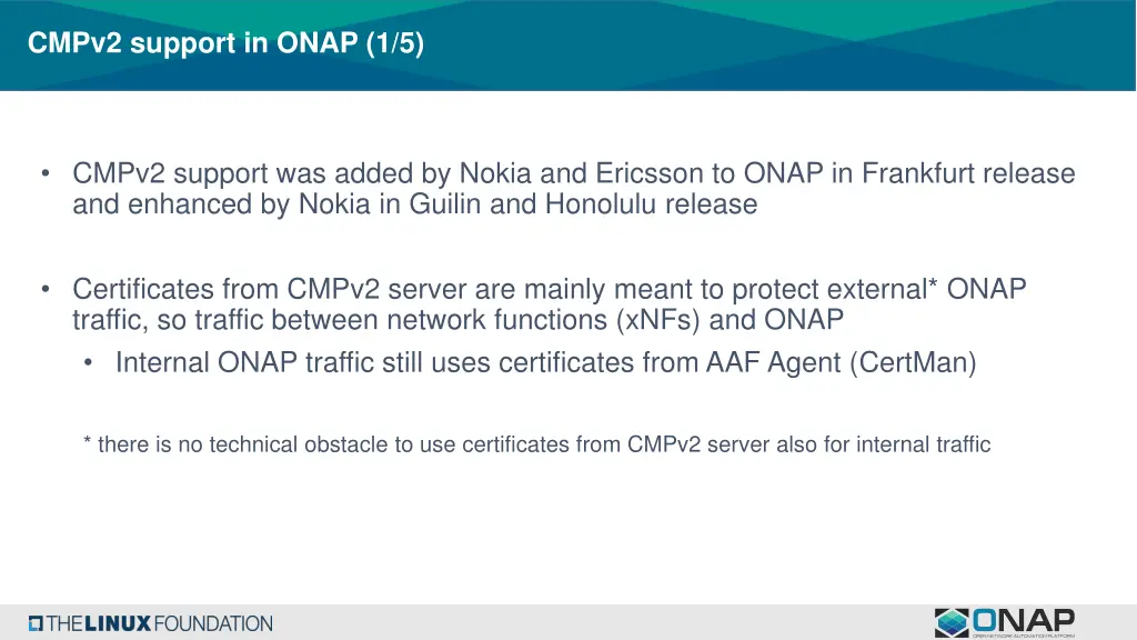 cmpv2 support in onap 1 5