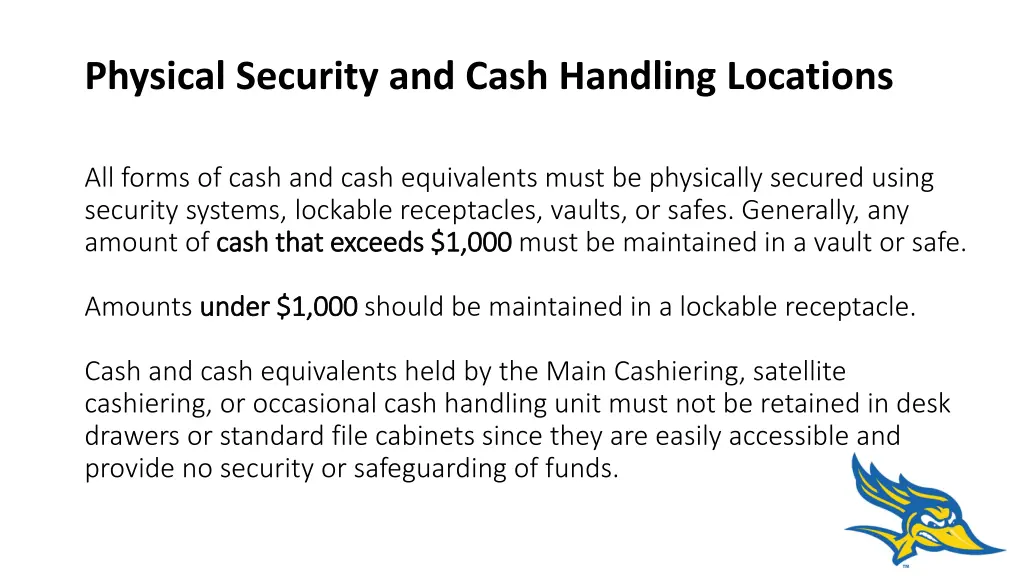 physical security and cash handling locations 1