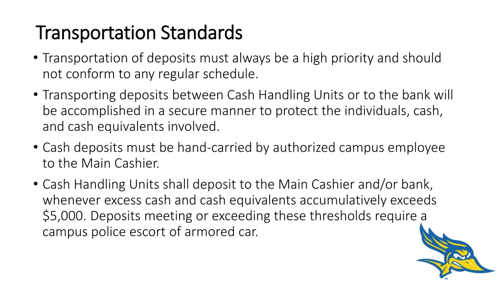 transportation standards transportation standards