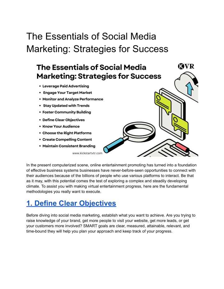 the essentials of social media marketing