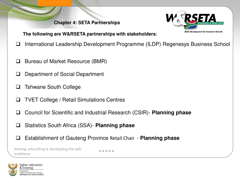 chapter 4 seta partnerships