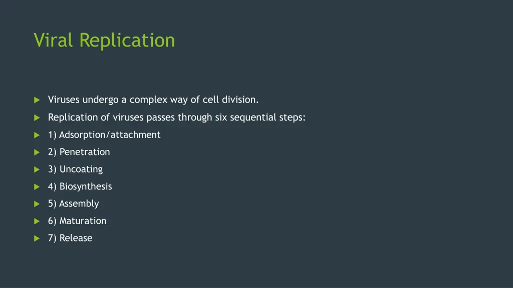 viral replication