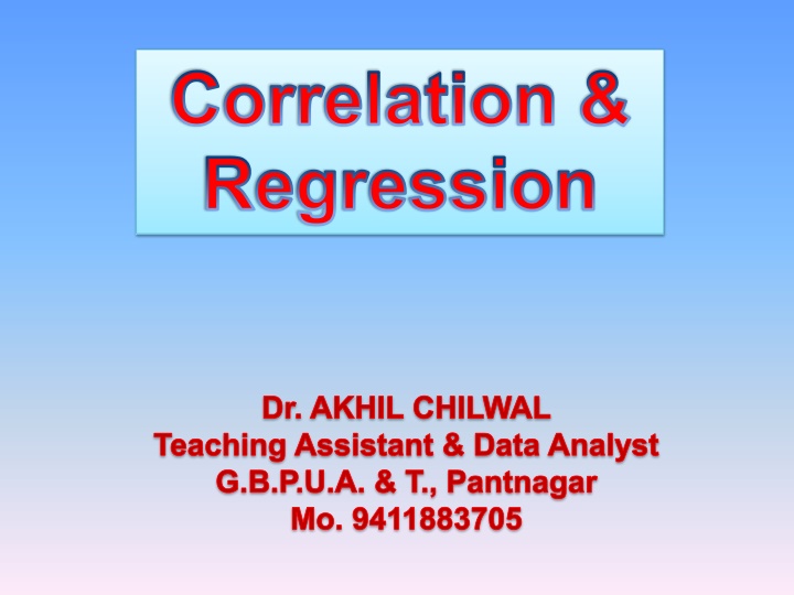 correlation regression