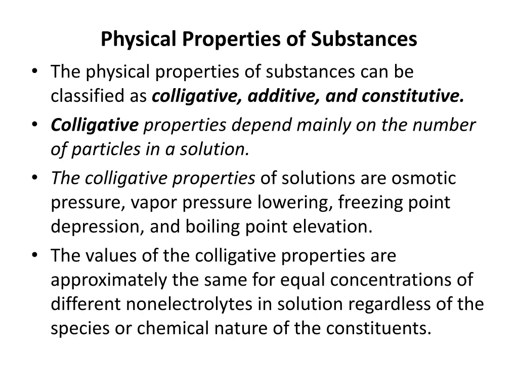 physical properties of substances the physical