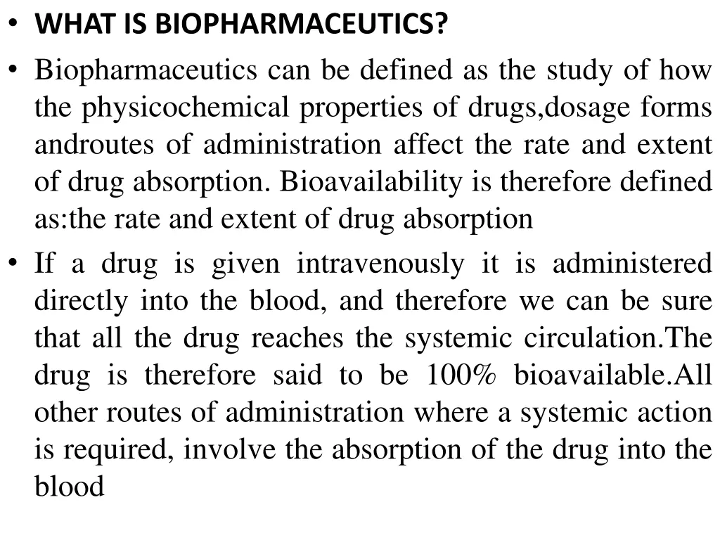 what is biopharmaceutics biopharmaceutics