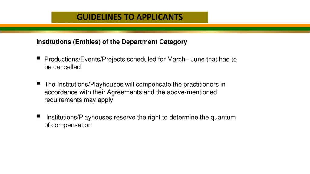 guidelines to applicants 1