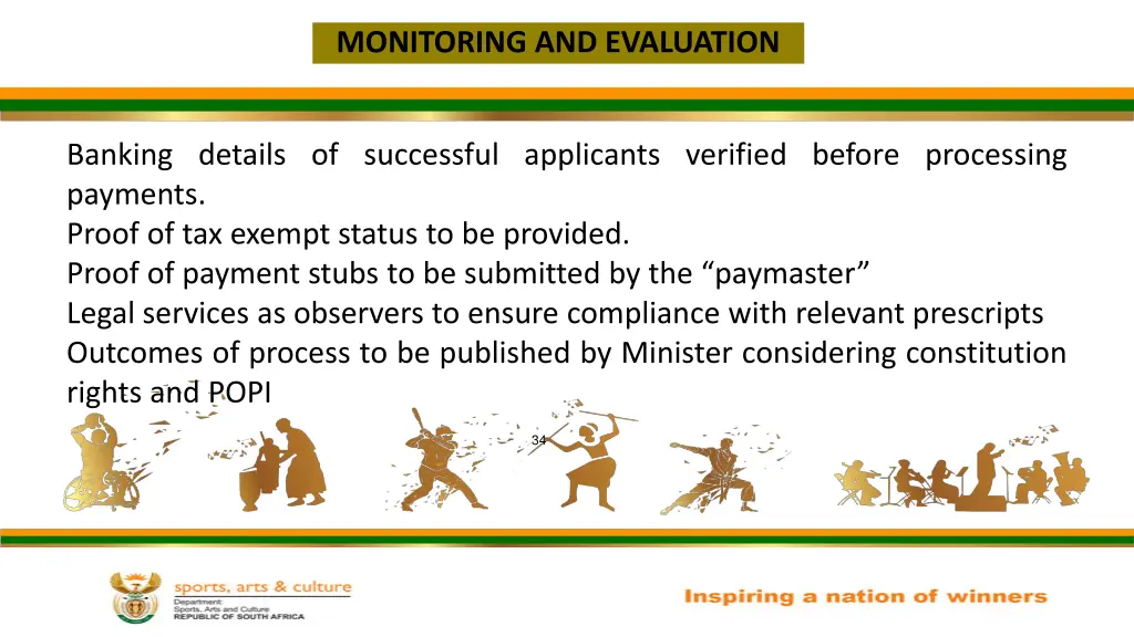 monitoring and evaluation