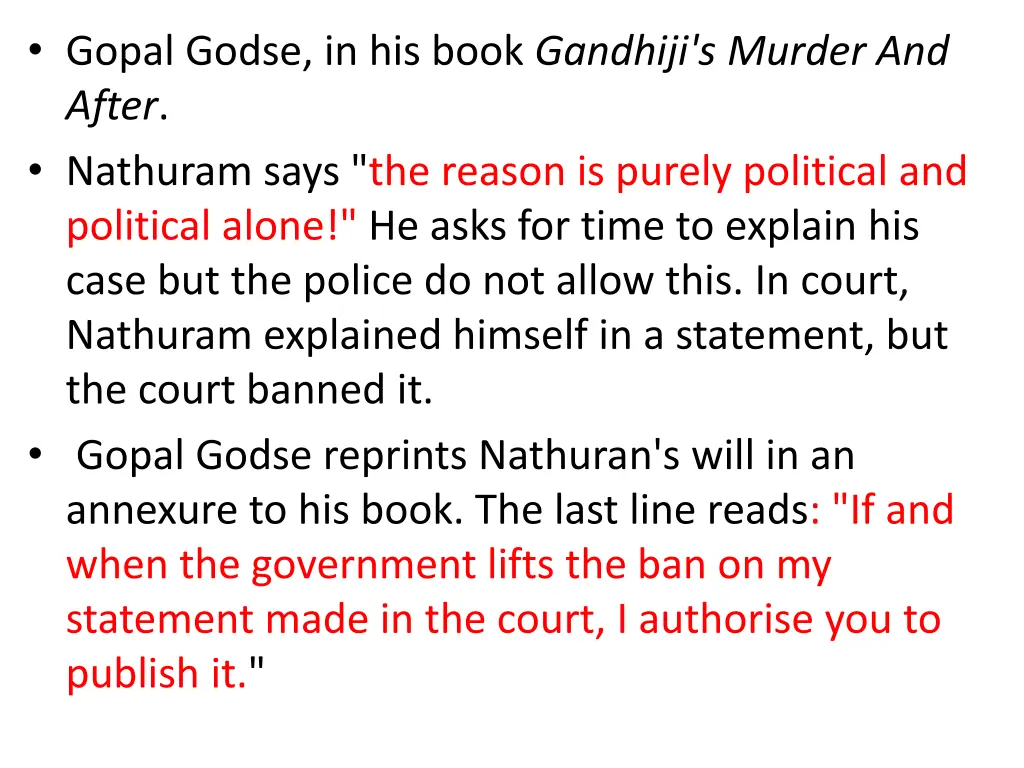 gopal godse in his book gandhiji s murder