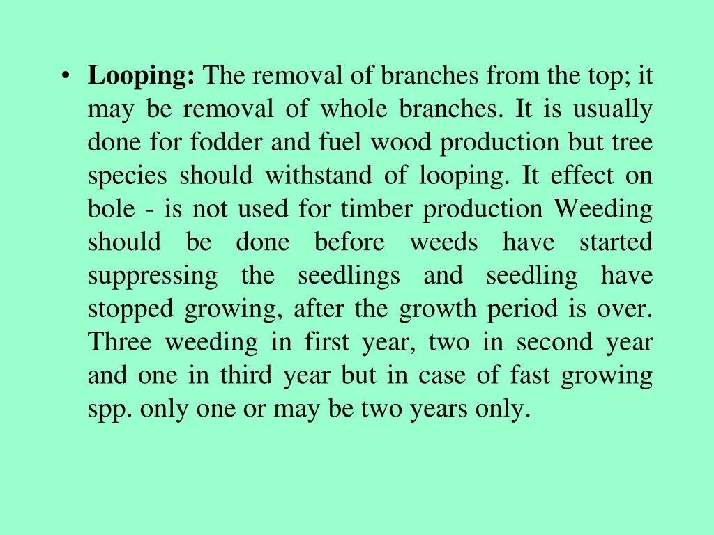 looping the removal of branches from