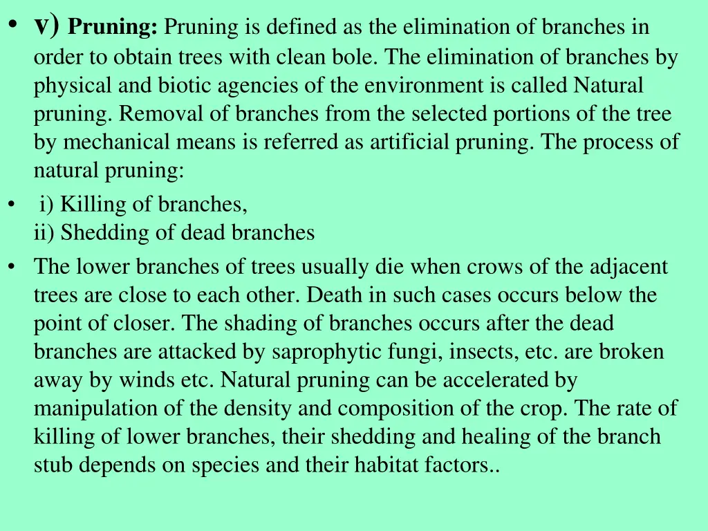 v pruning pruning is defined as the elimination