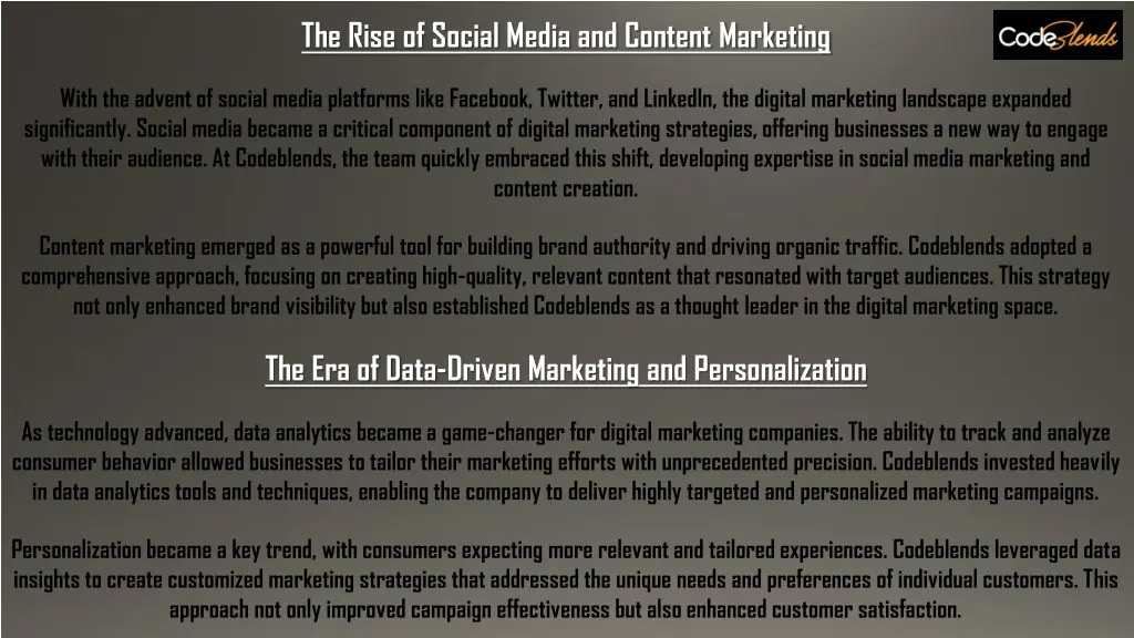 the rise of social media and content marketing