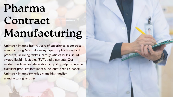 pharma contract manufacturing