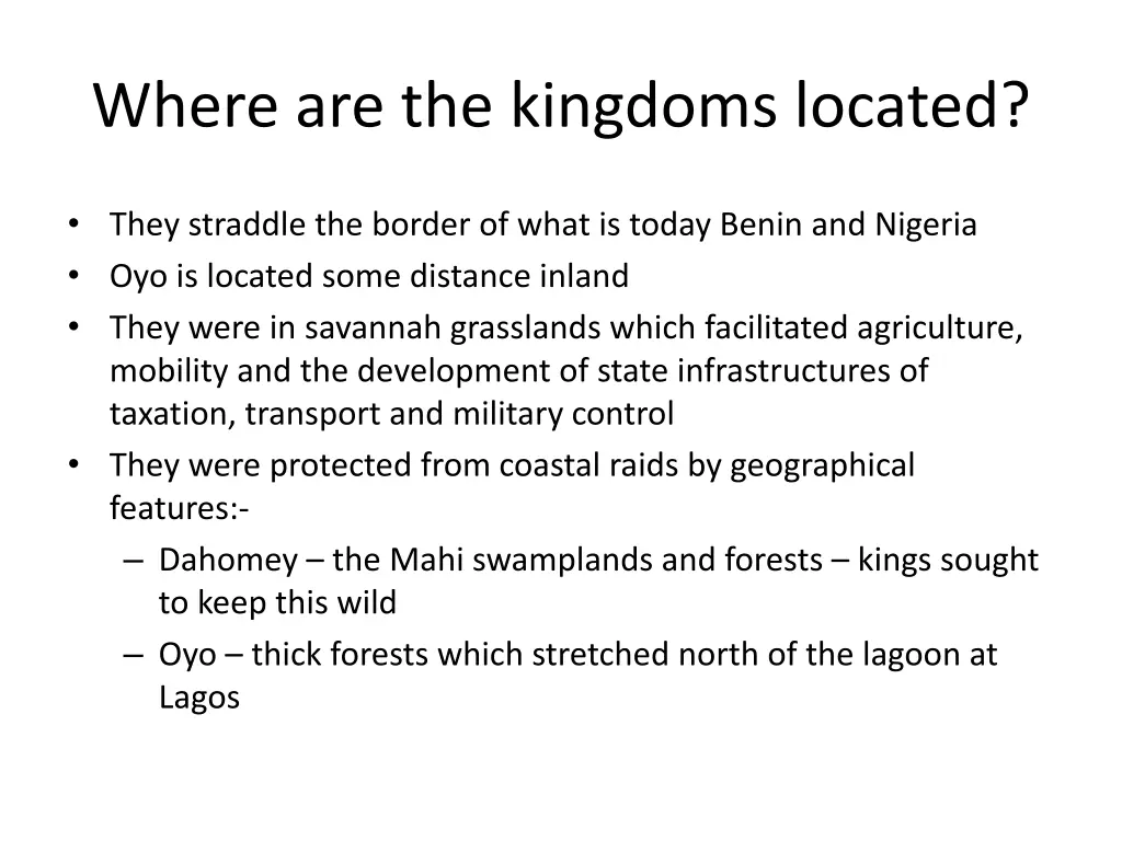 where are the kingdoms located 1