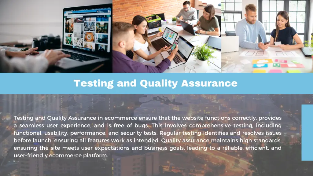 testing and quality assurance