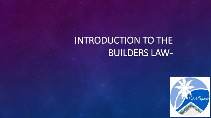 introduction to the introduction to the builders