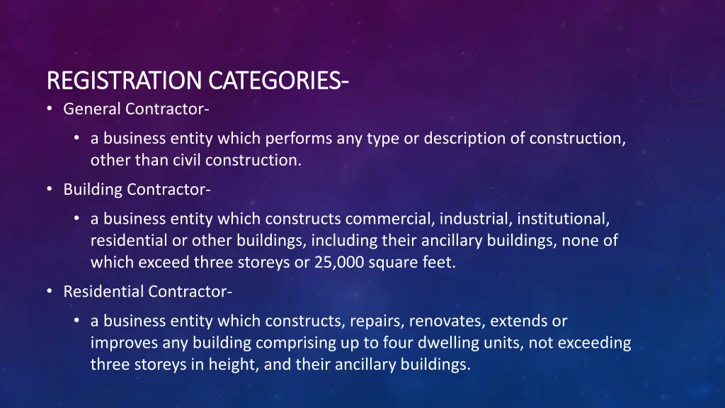 registration categories registration categories 1