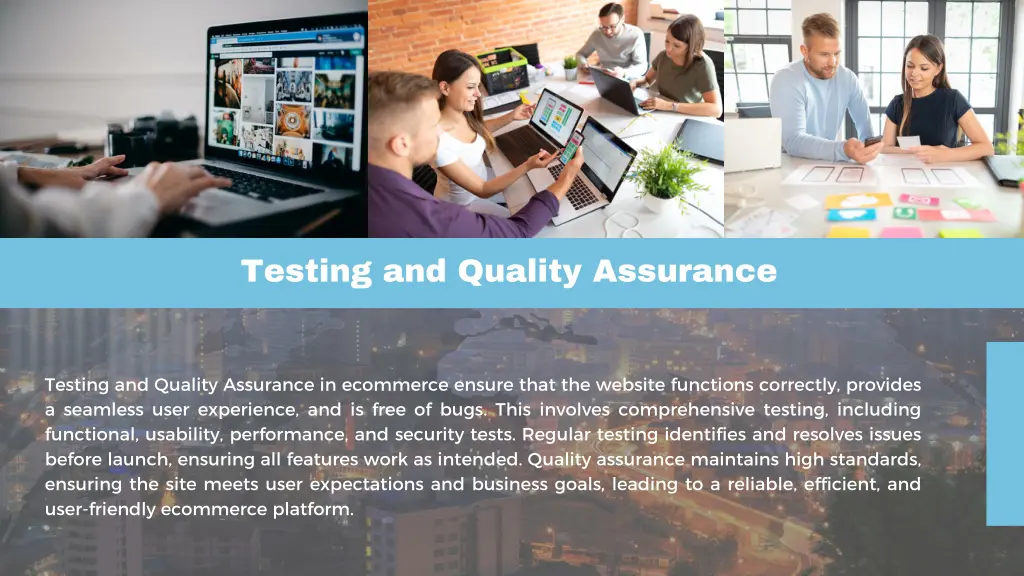 testing and quality assurance