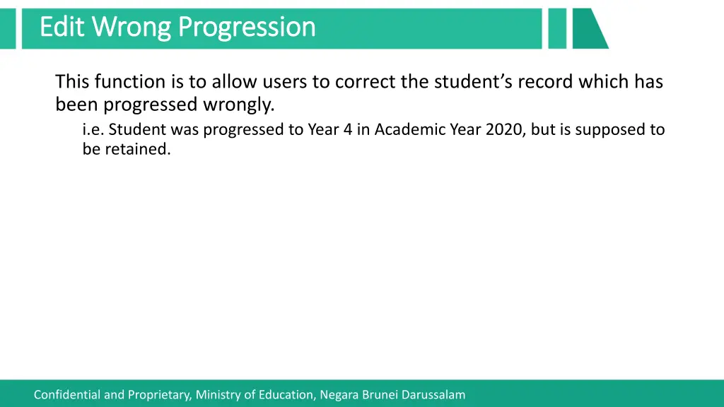 edit wrong progression edit wrong progression