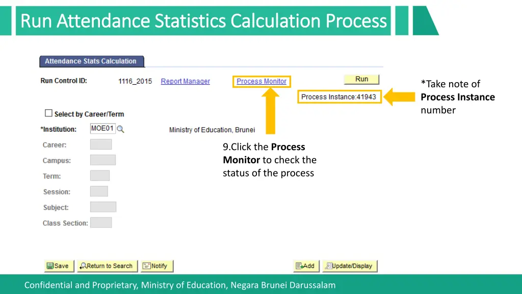 run attendance statistics calculation process 3