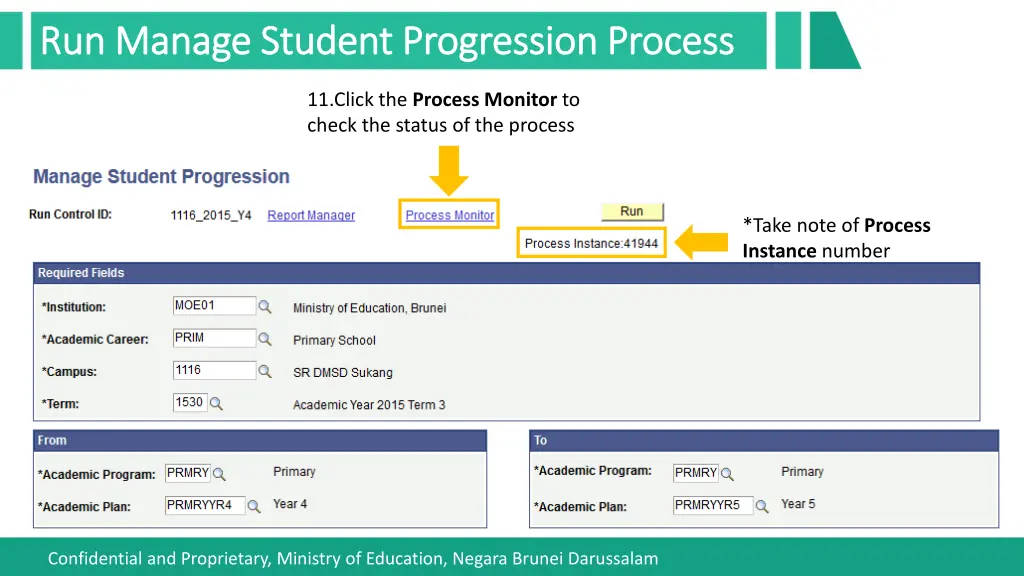 run manage student progression process run manage 3