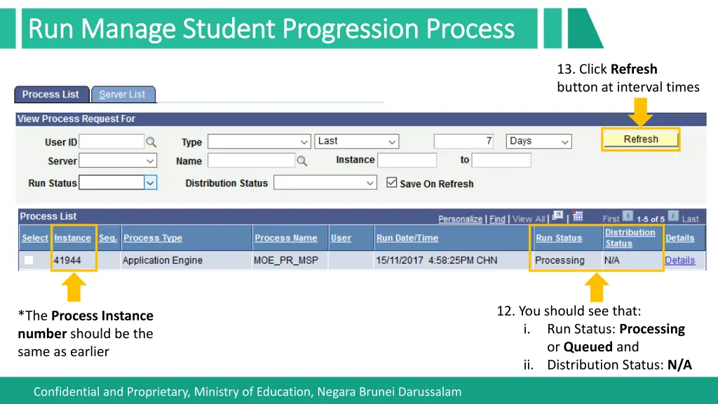 run manage student progression process run manage 4