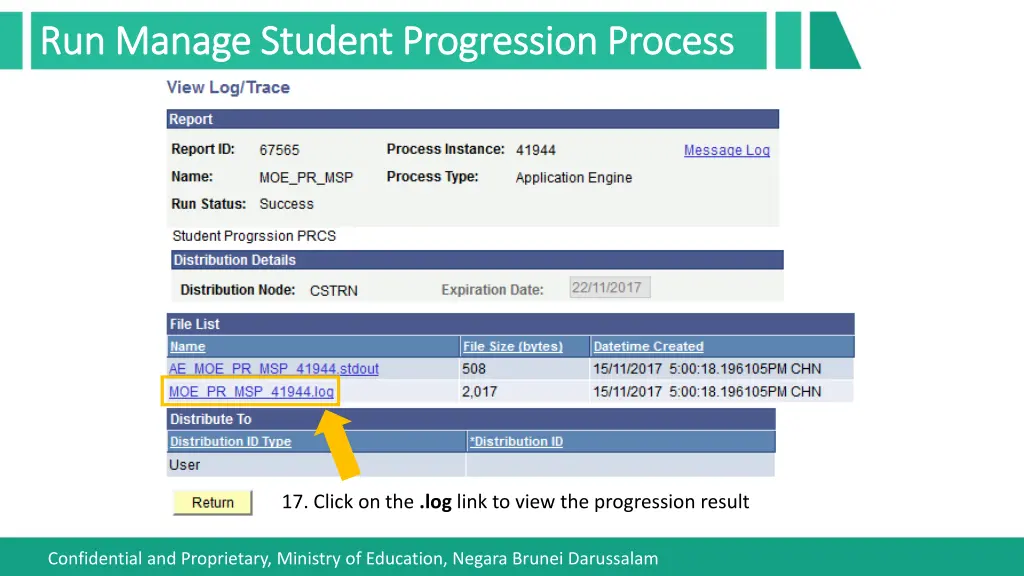 run manage student progression process run manage 7