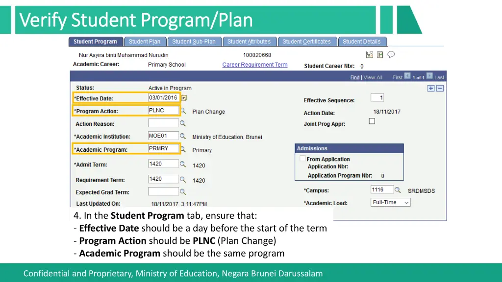 verify student program plan verify student 1