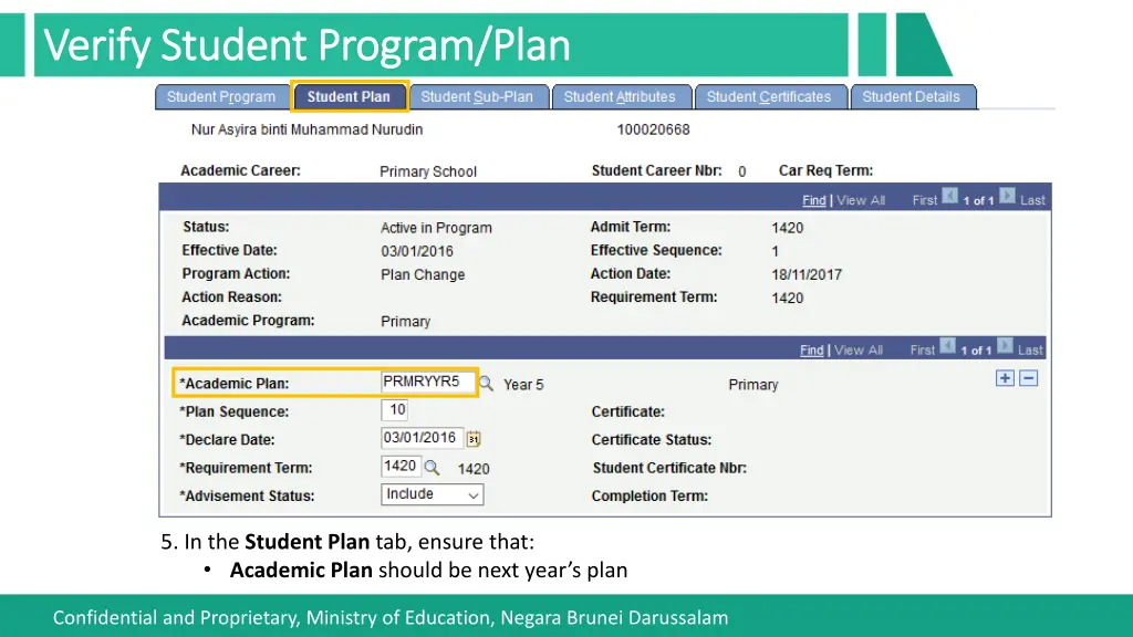 verify student program plan verify student 2