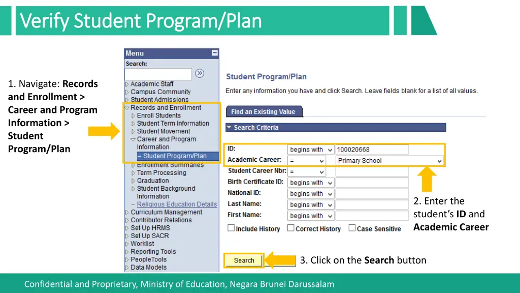 verify student program plan verify student