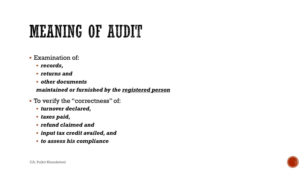 meaning of audit 1