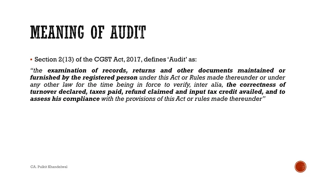 meaning of audit