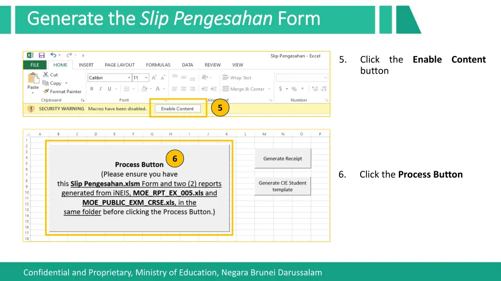 generate the generate the slip 1