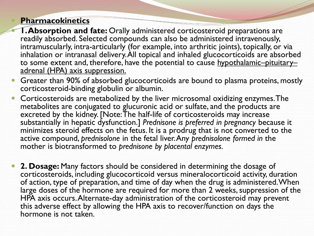 pharmacokinetics 1 absorption and fate orally