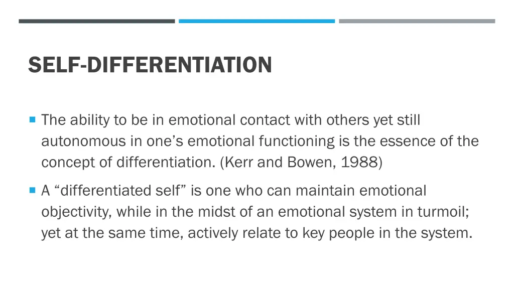 self differentiation